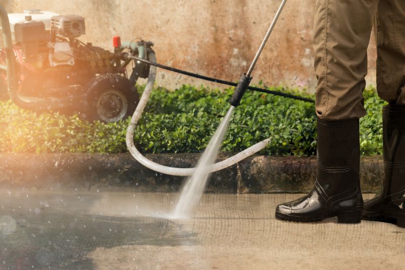 Power Washing Equipment in Use